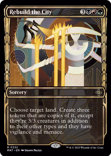 Rebuild the City (Halo Foil) (222), March of the Machine: The Aftermath — Magic card price