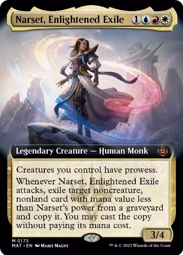 Narset, Enlightened Exile (Extended Art) (173), March of the Machine: The Aftermath — Magic card price