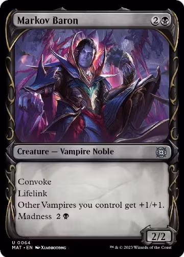 Markov Baron (Showcase) (64), March of the Machine: The Aftermath — Magic card price