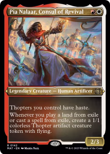 Pia Nalaar, Consul of Revival (Foil Etched) (142), March of the Machine: The Aftermath — Magic card price