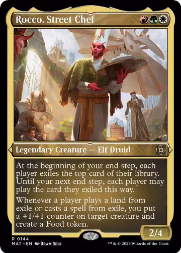 Rocco, Street Chef (Foil Etched) (144), March of the Machine: The Aftermath — Magic card price