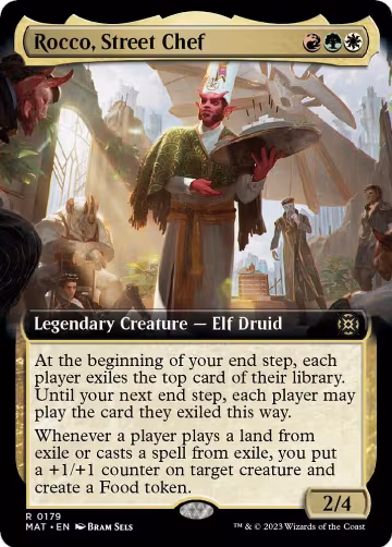 Rocco, Street Chef (Extended Art) (179), March of the Machine: The Aftermath — Magic card price