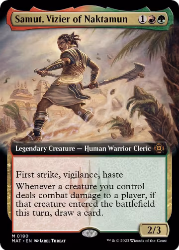 Samut, Vizier of Naktamun (Extended Art) (180), March of the Machine: The Aftermath — Magic card price