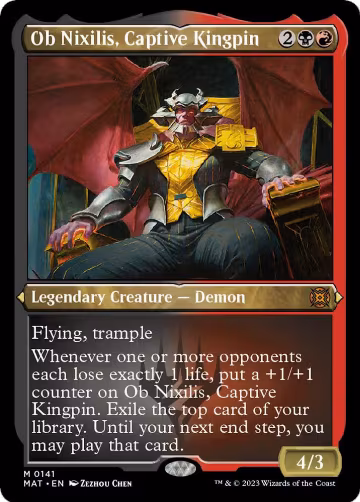 Ob Nixilis, Captive Kingpin (Foil Etched) (141), March of the Machine: The Aftermath — Magic card price