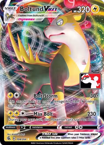 Boltund VMAX - 104/264 (104/264), Prize Pack Series Cards — Pokémon card price