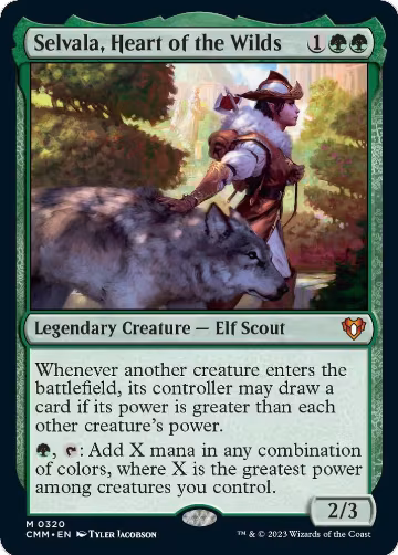Selvala, Heart of the Wilds (320), Commander Masters — Magic card price