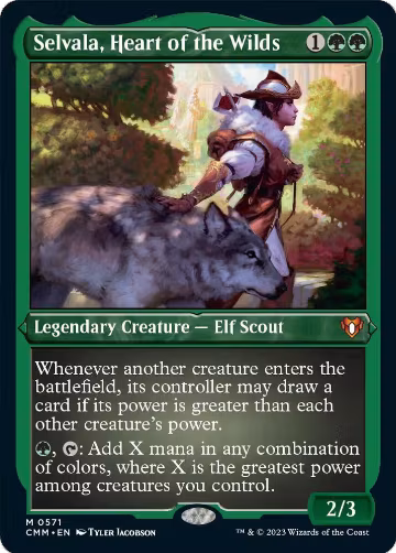 Selvala, Heart of the Wilds (Foil Etched) (571), Commander Masters — Magic card price