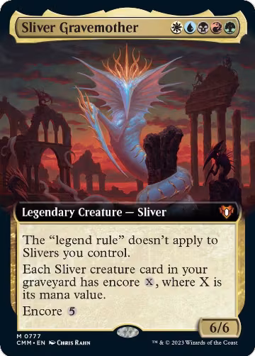 Sliver Gravemother (Extended Art) (777), Commander Masters — Magic card price