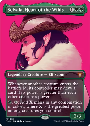 Selvala, Heart of the Wilds (Textured Foil) (1064), Commander Masters — Magic card price