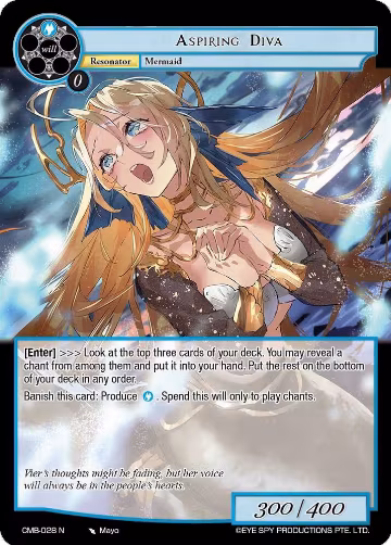 Aspiring Diva (CMB-028 N), Crimson Moon's Battleground — Force of Will card price