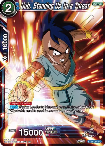 Uub, Standing Up to a Threat (BT21-055), Wild Resurgence — DB Super card price