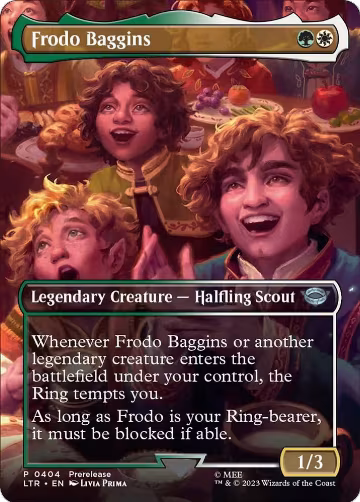 Frodo Baggins (Borderless) (404), Universes Beyond: The Lord of the Rings: Tales of Middle-earth — Magic card price