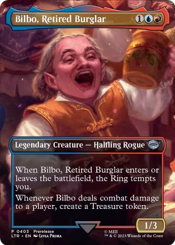 Bilbo, Retired Burglar (Borderless) (403), Universes Beyond: The Lord of the Rings: Tales of Middle-earth — Magic card price