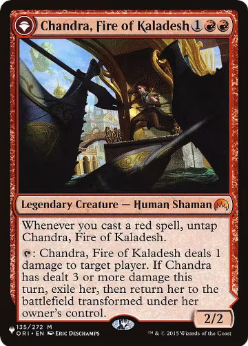 Chandra, Fire of Kaladesh (135), The List Reprints — Magic card price