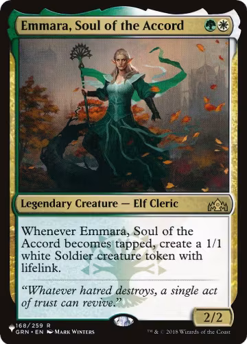 Emmara, Soul of the Accord (168), The List Reprints — Magic card price