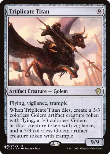 Triplicate Titan (79), The List Reprints — Magic card price