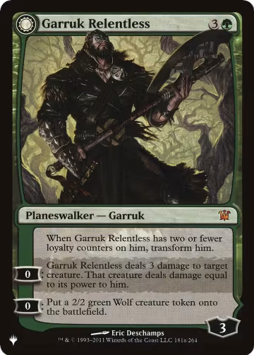 Garruk Relentless (181), The List Reprints — Magic card price
