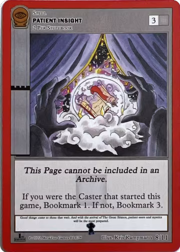 Patient Insight (The Blue Man of Louisville) (8/11), Seance: First Edition Release Event Deck — MetaZoo card price