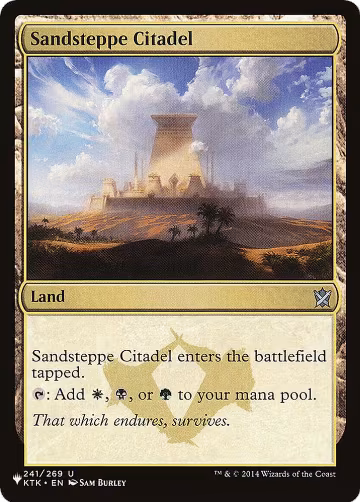Sandsteppe Citadel (KTK) (241), The List Reprints — Magic card price