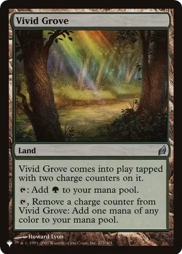 Vivid Grove (277), The List Reprints — Magic card price