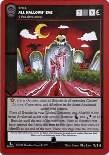 All Hallows' Eve (7/14), Seance: First Edition Release Event Deck — MetaZoo card price