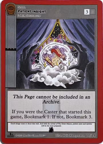 Patient Insight (Sarah Good) (10/14), Seance: First Edition Release Event Deck — MetaZoo card price