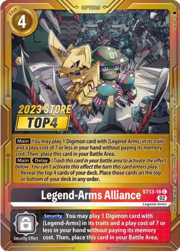 Legend-Arms Alliance (2023 Store Top 4) (ST13-16 C) — card price