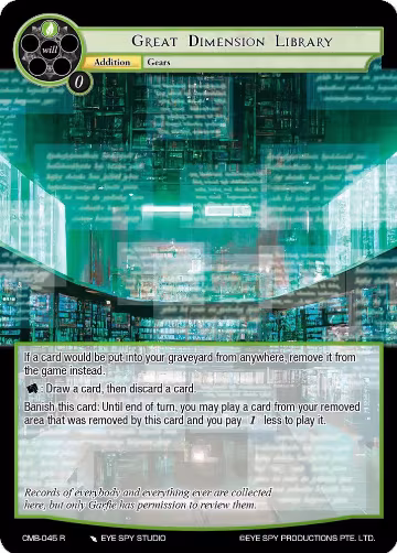 Great Dimension Library (CMB-045 R), Crimson Moon's Battleground — Force of Will card price