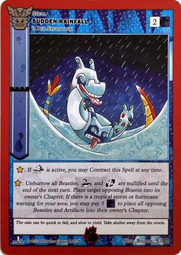 Sudden Rainfall (5/12), Native: First Edition Release Event Deck — MetaZoo card price