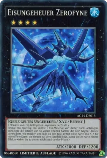 Ice Beast Zerofyne (German) - "Eisungeheuer Zerofyne" (AC14-DE013) — card price