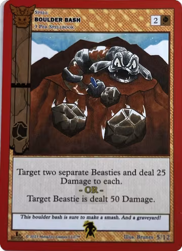 Boulder Bash (5/12), Native: First Edition Release Event Deck — MetaZoo card price