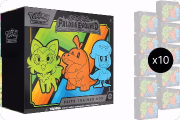 Paldea Evolved Elite Trainer Box Case, Paldea Evolved — Pokémon sealed product price