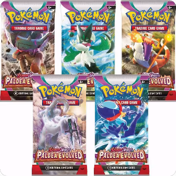 Paldea Evolved Booster Pack Art Bundle [Set of 5], Paldea Evolved — Pokémon sealed product price