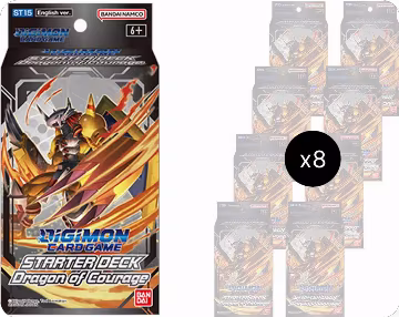 Dragon of Courage Starter Deck Display, Starter Deck 15: Dragon of Courage — Digimon sealed product price