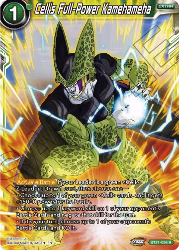 Cell's Full-Power Kamehameha (BT21-098), Wild Resurgence — DB Super card price