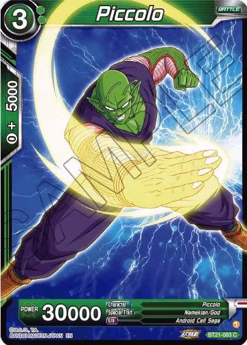 Piccolo (BT21-083), Wild Resurgence — DB Super card price