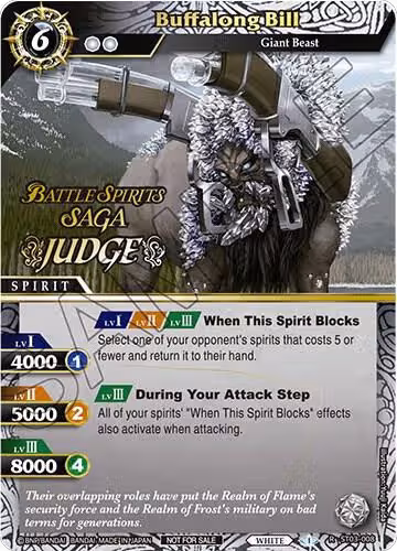 Buffalong Bill (Judge Pack Vol. 1) (ST03-008), Battle Spirits Saga Promo Cards — Battle Spirits card price