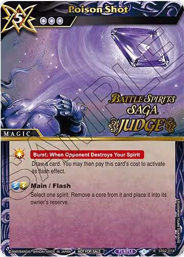 Poison Shot (Judge Pack Vol. 1) (ST02-014), Battle Spirits Saga Promo Cards — Battle Spirits card price