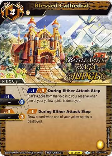 Blessed Cathedral (Judge Pack Vol. 1) (BSS01-114), Battle Spirits Saga Promo Cards — Battle Spirits card price