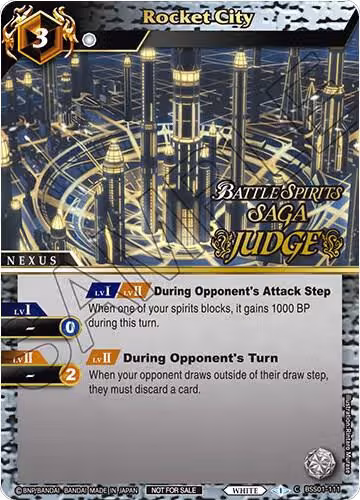 Rocket City (Judge Pack Vol. 1) (BSS01-111), Battle Spirits Saga Promo Cards — Battle Spirits card price