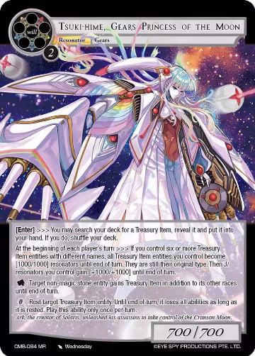 Tsuki-Hime, Gears Princess of the Moon (CMB-084 MR), Crimson Moon's Battleground — Force of Will card price