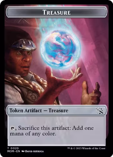 Treasure (0020) // Dinosaur Double-Sided Token (20 // 7), March of the Machine — Magic card price