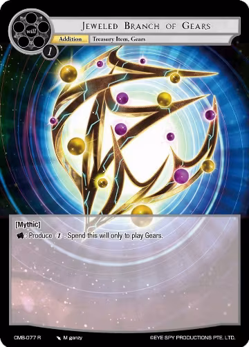 Jeweled Branch of Gears (CMB-077 R), Crimson Moon's Battleground — Force of Will card price