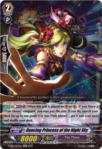 Dancing Princess of the Night Sky (Foil) (V-SS10/017EN) — card price