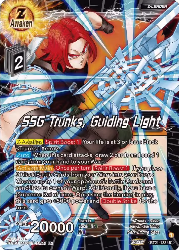 SSG Trunks, Guiding Light (BT21-133), Wild Resurgence — DB Super card price