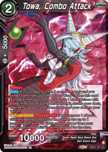 Towa, Combo Attack (BT21-137), Wild Resurgence — DB Super card price