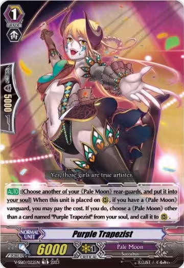 Purple Trapezist (Foil) (V-SS10/022EN), V-SS10 Premium Battle Deckset 2023 — Vanguard card price