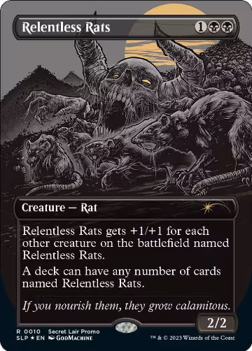 Relentless Rats (0010) (10), Secret Lair Showdown — Magic card price