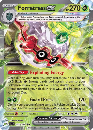 Forretress ex - 005/193 (005/193), Paldea Evolved — Pokémon card price