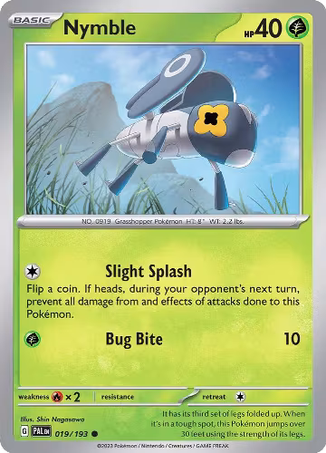 Nymble - 019/193 (019/193), Paldea Evolved — Pokémon card price